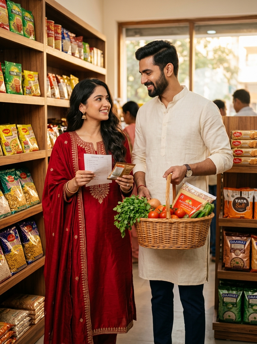 Ghar ka poora kirana, saath mein — pyaar se chuni gayi list.